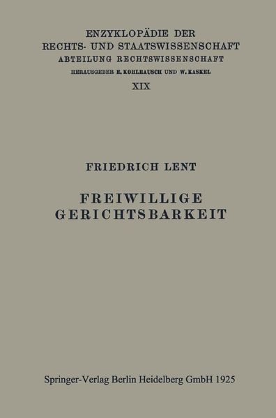 Produktbild: Freiwillige Gerichtsbarkeit