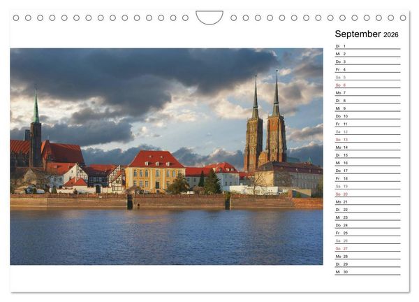 Produktbild: Breslau &ndash; Zeit f&uuml;r Entdeckungen (Wandkalender 2026 DIN A4 quer), CALVENDO Monatskalender
