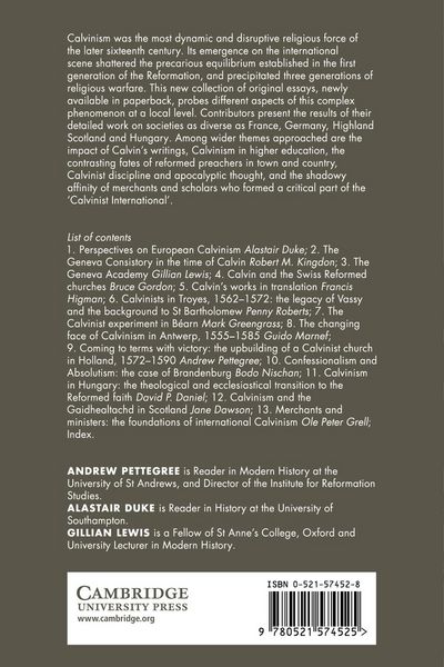 Produktbild: Calvinism in Europe, 1540 1620