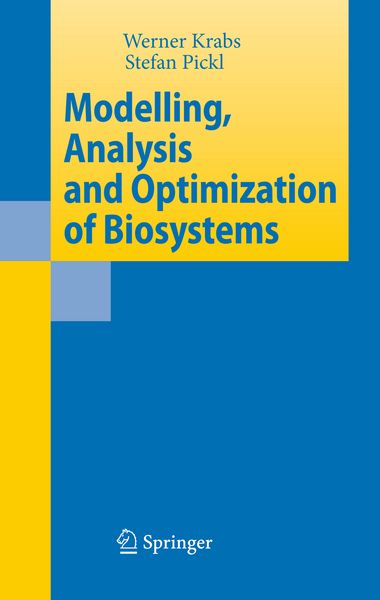 Produktbild: Modelling, Analysis and Optimization of Biosystems