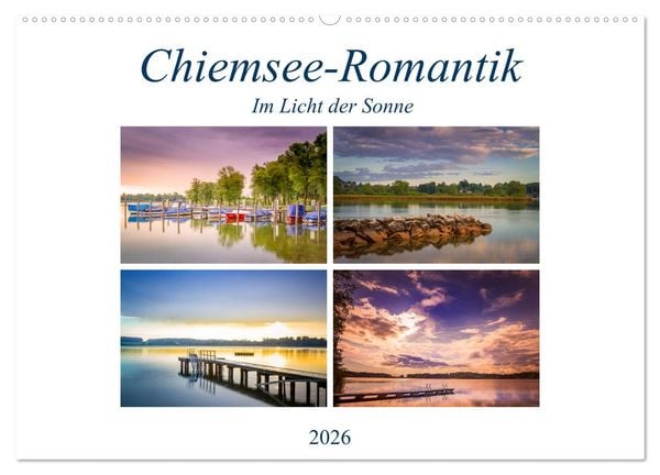 Chiemsee-Romantik (Wandkalender 2026 DIN A2 quer), CALVENDO Monatskalender