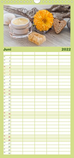 Produktbild: Urlaub f&uuml;r die Sinne - Familienplaner hoch (Wandkalender 2022 , 21 cm x 45 cm, hoch)