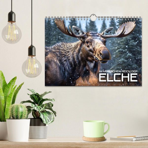 Produktbild: Im magischen Reich der Elche (Wandkalender 2026 DIN A4 quer), CALVENDO Monatskalender