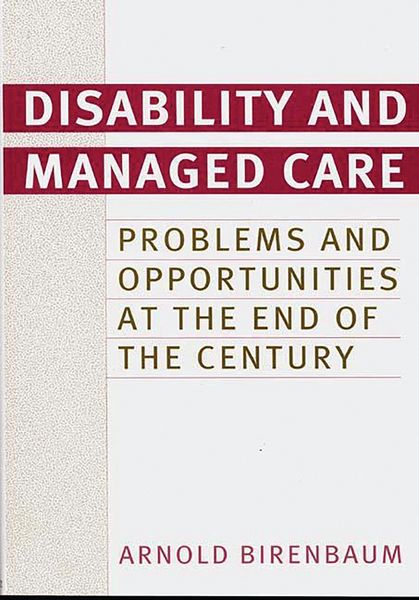 Produktbild: Disability and Managed Care