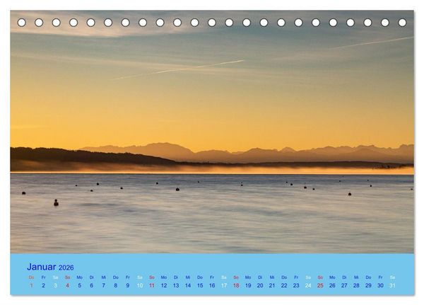 Produktbild: Ammersee-Ansichten (Tischkalender 2026 DIN A5 quer), CALVENDO Monatskalender