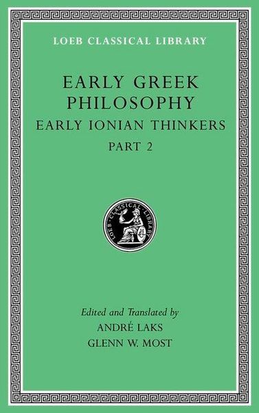 Produktbild: Early Greek Philosophy, Volume III - Early Ionian Thinkers, Part 2 L526