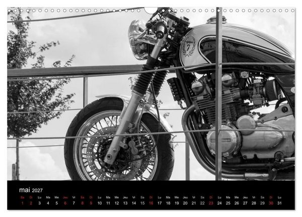 Produktbild: Une moto de caract&egrave;re (Calendrier mural 2027 DIN A3 vertical), CALVENDO calendrier mensuel