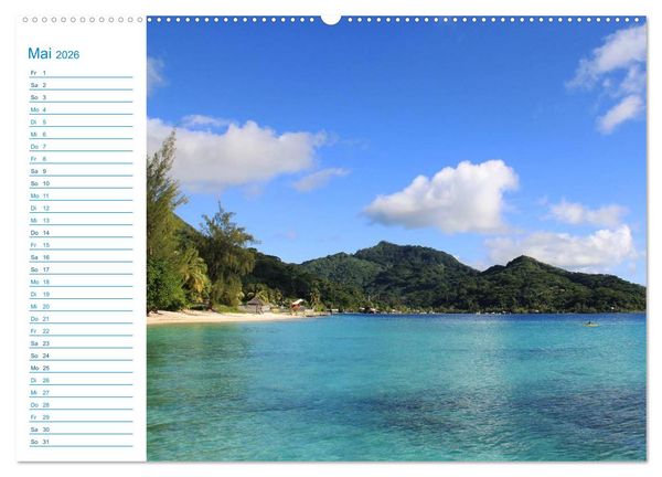 Produktbild: Franz&ouml;sisch-Polynesien - Trauminseln im S&uuml;dpazifik (Wandkalender 2026 DIN A2 quer), CALVENDO Monatskalender