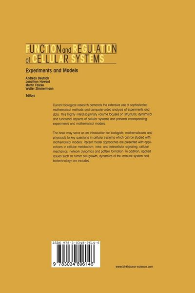 Produktbild: Function and Regulation of Cellular Systems