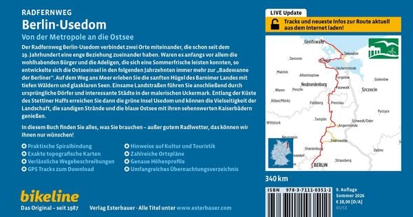 Produktbild: Radfernweg Berlin-Usedom