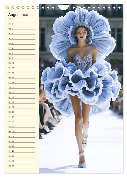 Produktbild: Bl&uuml;tenzauber. High Fashion auf dem Catwalk (Wandkalender 2026 DIN A4 hoch), CALVENDO Monatskalender