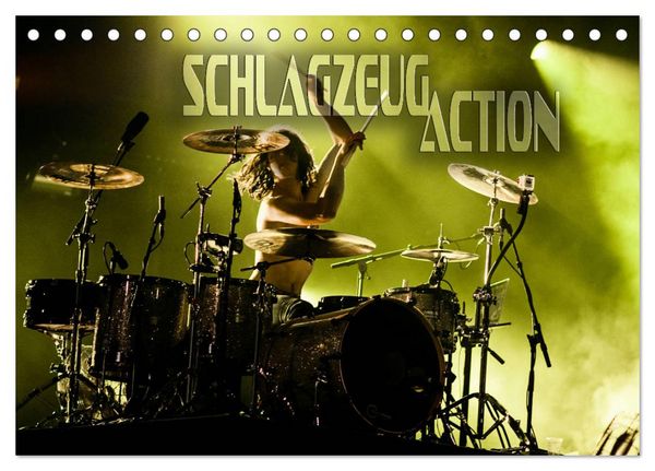 Produktbild: Schlagzeug Action (Tischkalender 2026 DIN A5 quer), CALVENDO Monatskalender