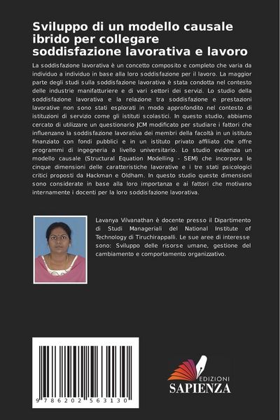 Produktbild: Sviluppo di un modello causale ibrido per collegare soddisfazione lavorativa e lavoro