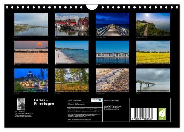 Produktbild: Ostsee - Boltenhagen (Wandkalender 2026 DIN A4 quer), CALVENDO Monatskalender