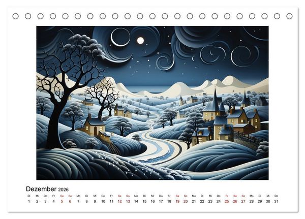 Produktbild: Paper Art (Tischkalender 2026 DIN A5 quer), CALVENDO Monatskalender
