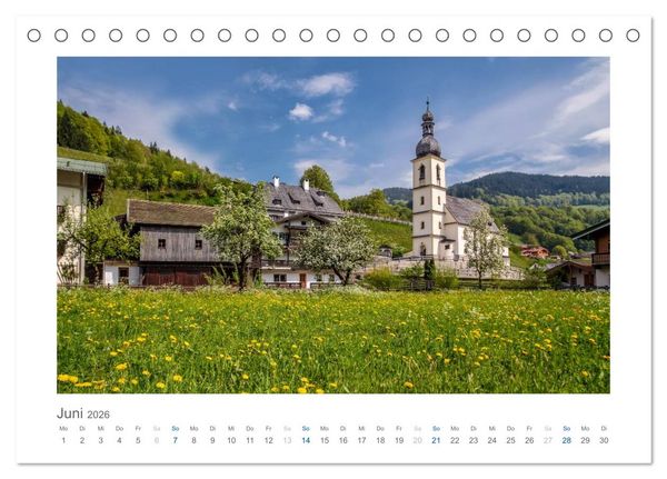 Produktbild: Berchtesgadener Alpen - Land von Watzmann und K&ouml;nigssee (Tischkalender 2026 DIN A5 quer), CALVENDO Monatskalender
