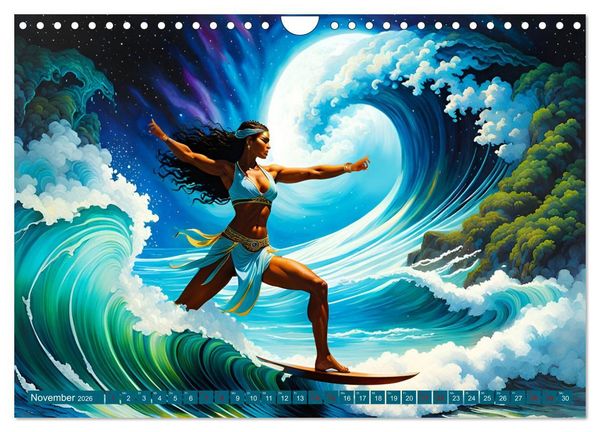 Produktbild: Die Wellenbezwinger (Wandkalender 2026 DIN A4 quer), CALVENDO Monatskalender