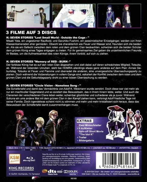 Produktbild: K Seven Stories - Side: Two (Movie 4-6) [3 BRs]