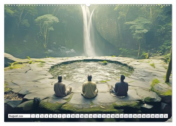 Produktbild: Meditation und weiter Horizont (Wandkalender 2026 DIN A2 quer), CALVENDO Monatskalender