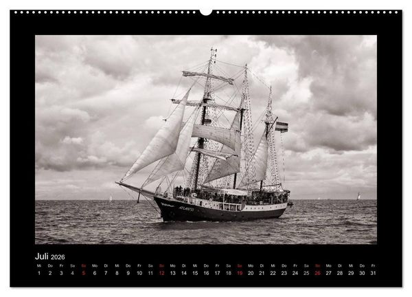 Produktbild: Segelschiffe auf der Ostsee (hochwertiger Premium Wandkalender 2026 DIN A2 quer), Kunstdruck in Hochglanz