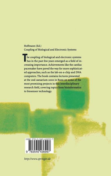 Produktbild: Coupling of Biological and Electronic Systems