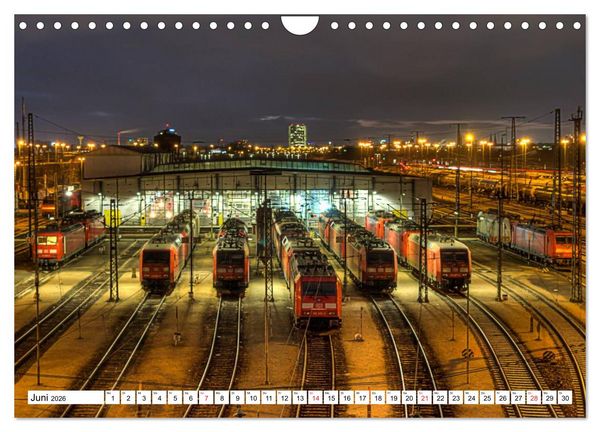 Produktbild: Mannheim bei Nacht - Impressionen aus der Quadratestadt (Wandkalender 2026 DIN A4 quer), CALVENDO Monatskalender