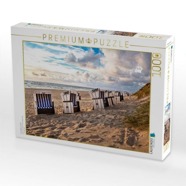Produktbild: CALVENDO Puzzle Strandblick auf Sylt | 1000 Teile Lege-Gr&ouml;&szlig;e 64x48cm Foto-Puzzle f&uuml;r gl&uuml;ckliche Stunden