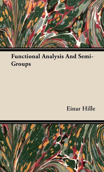 Produktbild: Functional Analysis And Semi-Groups