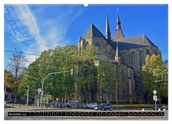 Produktbild: Warnem&uuml;nde und Rostock, Perlen an der Ostsee (Wandkalender 2026 DIN A2 quer), CALVENDO Monatskalender