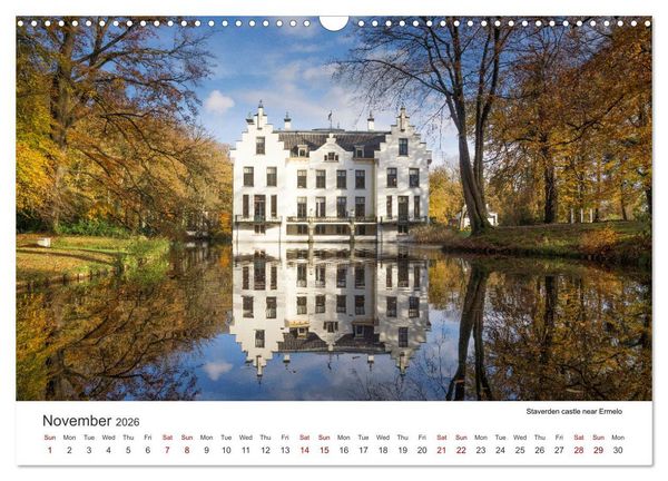 Produktbild: Beautiful castles in the Netherlands (Wall Calendar 2026 DIN A3 landscape), CALVENDO 12 Month Wall Calendar