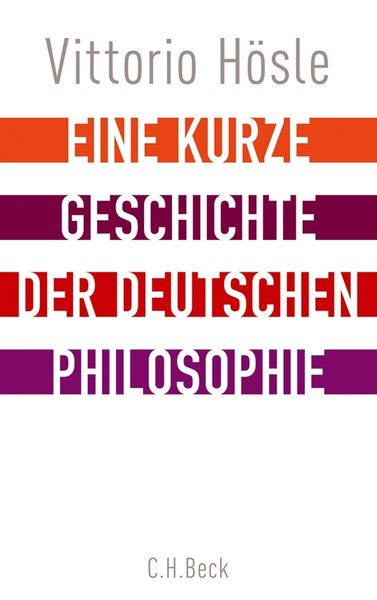 Produktbild: Eine kurze Geschichte der deutschen Philosophie