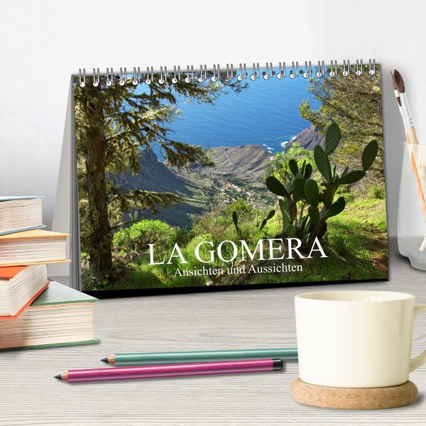 Produktbild: La Gomera - Ansichten und Aussichten (Tischkalender 2026 DIN A5 quer), CALVENDO Monatskalender