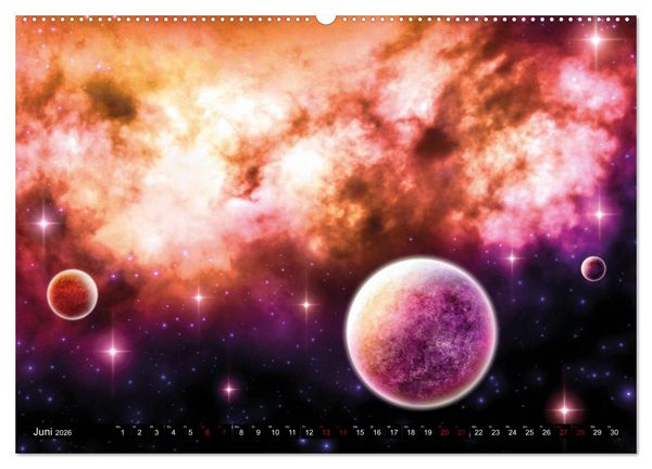 Produktbild: Sternenwelten (hochwertiger Premium Wandkalender 2026 DIN A2 quer), Kunstdruck in Hochglanz