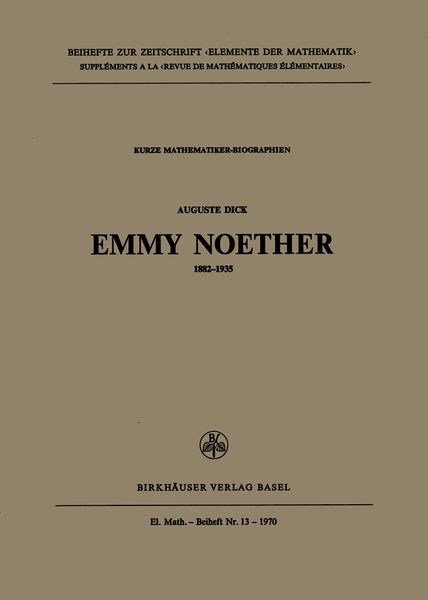 Produktbild: Emmy Noether