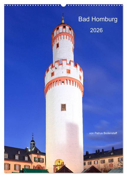 Produktbild: Bad Homburg 2026 von Petrus Bodenstaff (Wandkalender 2026 DIN A2 hoch), CALVENDO Monatskalender