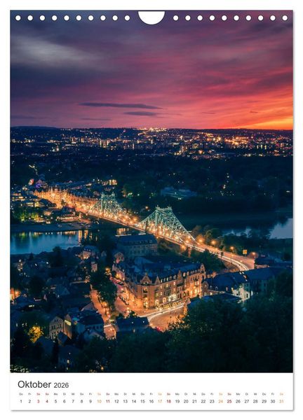 Produktbild: Highlights in Dresden (Wandkalender 2026 DIN A4 hoch), CALVENDO Monatskalender