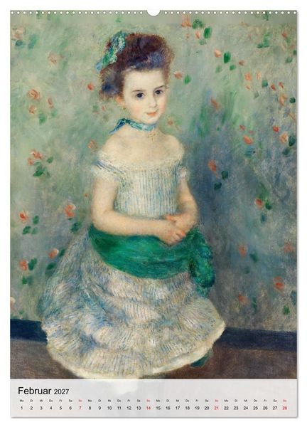 Produktbild: Die kleinen Musen des Monsieur Renoir (Wandkalender 2027 DIN A2 hoch), CALVENDO Monatskalender