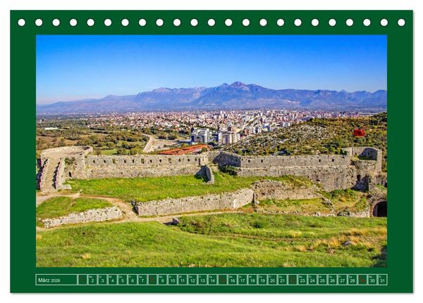 Produktbild: Shkodra &ndash; Perle im Norden Albaniens (Tischkalender 2026 DIN A5 quer), CALVENDO Monatskalender