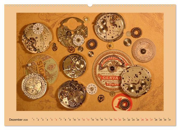 Produktbild: Uhr-Werk-Kunst (hochwertiger Premium Wandkalender 2026 DIN A2 quer), Kunstdruck in Hochglanz