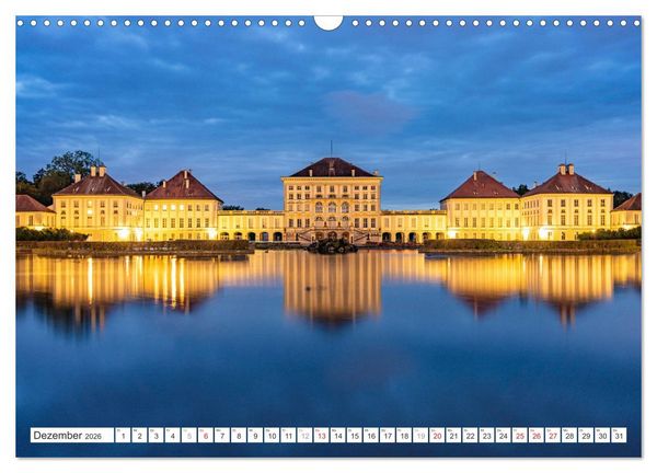 Produktbild: Abend in M&uuml;nchen (Wandkalender 2026 DIN A3 quer), CALVENDO Monatskalender