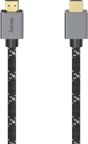 Hama HDMI Anschlusskabel HDMI-A Stecker, HDMI-A Stecker 2.00 m Grau, Schwarz 00200504 8K UHD HDMI-Kabel