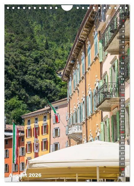 Produktbild: IDYLLISCHER GARDASEE Riva del Garda und Torbole (Wandkalender 2026 DIN A4 hoch), CALVENDO Monatskalender