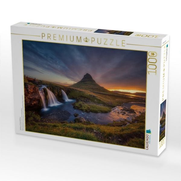 Produktbild: CALVENDO Puzzle Goldener Kirkjufellsfoss | 1000 Teile Lege-Gr&ouml;&szlig;e 64x48cm Foto-Puzzle f&uuml;r gl&uuml;ckliche Stunden