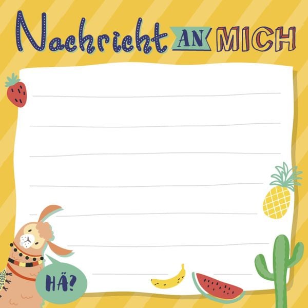Nachricht an mich – Klebezettel