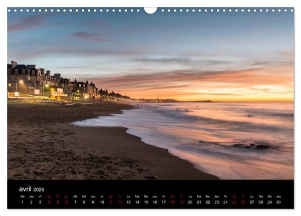 Produktbild: Saint-Malo au fil des mois (Calendrier mural 2026 DIN A3 vertical), CALVENDO calendrier mensuel