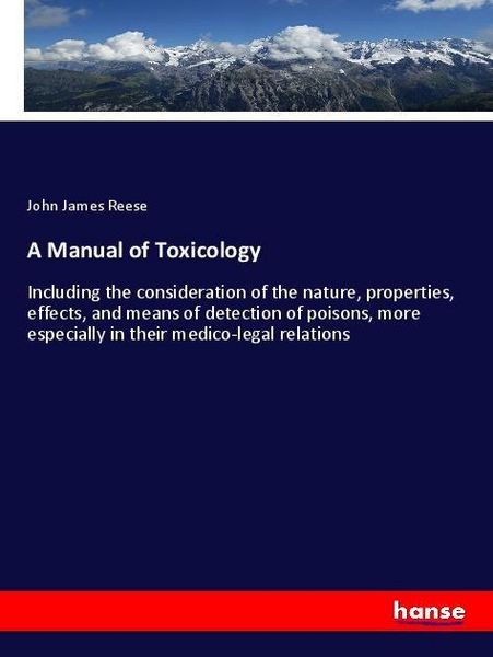 Produktbild: A Manual of Toxicology