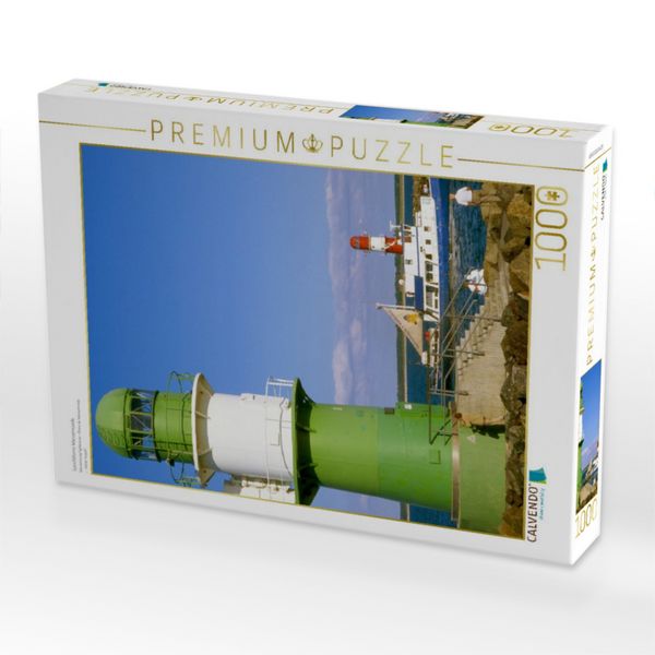 Produktbild: CALVENDO Puzzle Leuchtturm Warnem&uuml;nde | 1000 Teile Lege-Gr&ouml;&szlig;e 64x48cm Foto-Puzzle f&uuml;r gl&uuml;ckliche Stunden