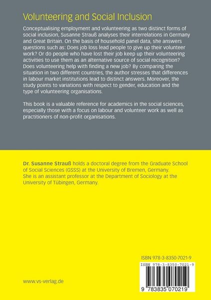 Produktbild: Volunteering and Social Inclusion