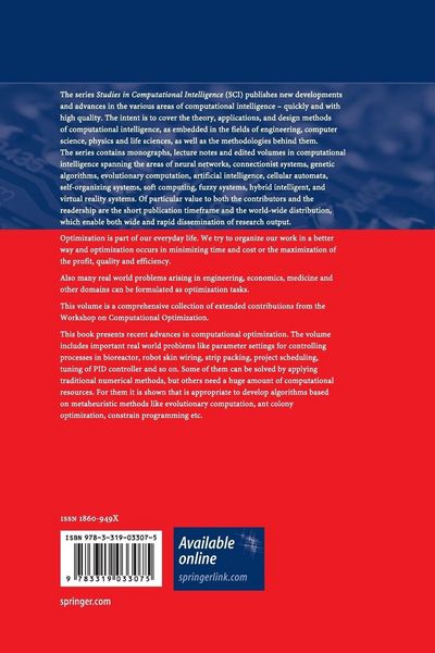 Produktbild: Recent Advances in Computational Optimization