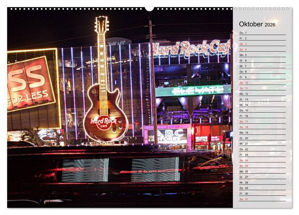 Produktbild: Las Vegas - Die bunte Welt der Casinos (hochwertiger Premium Wandkalender 2026 DIN A2 quer), Kunstdruck in Hochglanz
